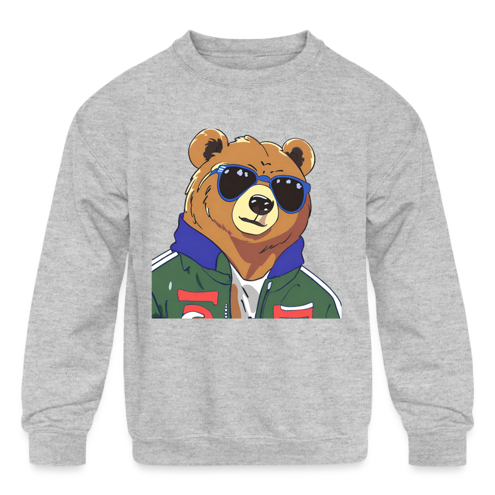 Varsity Bear Kids' Crewneck Sweatshirt – Sky and Bear