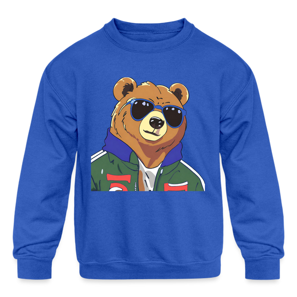 Varsity Bear Kids' Crewneck Sweatshirt - royal blue