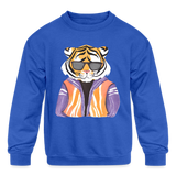 Cool Cat Kids Crewneck Sweatshirt - royal blue