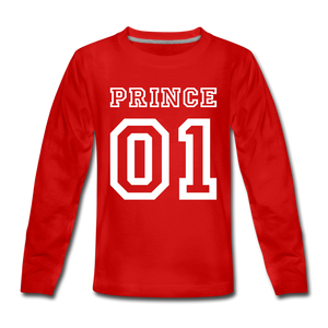 Prince Number One | Kids' Premium Long Sleeve T-Shirt - red