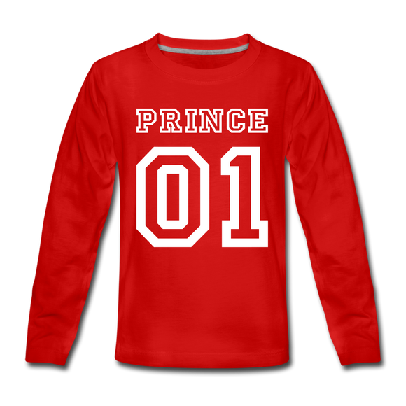 Prince Number One | Kids' Premium Long Sleeve T-Shirt - red