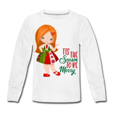 Little Miranda 'Tis the Season | Kids' Premium Long Sleeve T-Shirt - white