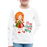 Little Miranda 'Tis the Season | Kids' Premium Long Sleeve T-Shirt - white