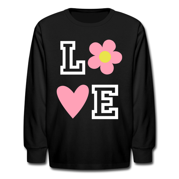 Love Flowers Girls Long Sleeve T-Shirt – Sky and Bear