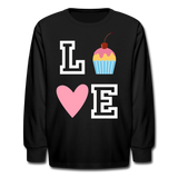 Love Cupcakes Girls Long Sleeve T-Shirt - black